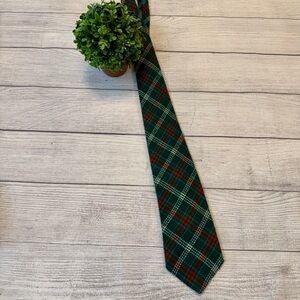 Chadwicks Green and Brown Checkered Tie